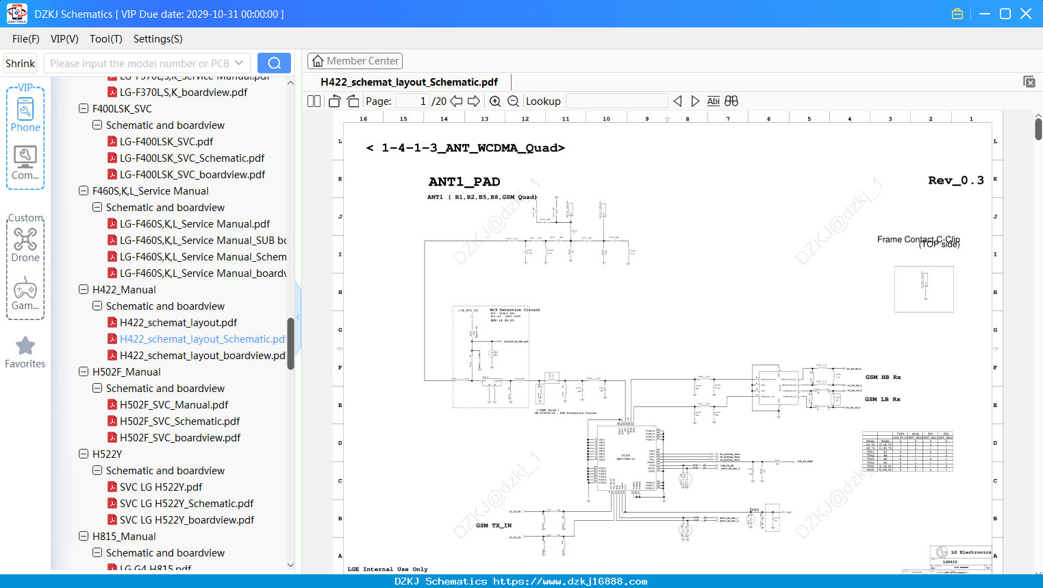 LG H422_schemat_layout_Schematic